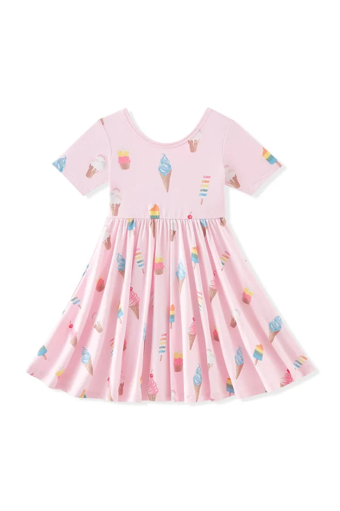 Kyte Baby Twirl Dress - Sakura Ice Cream