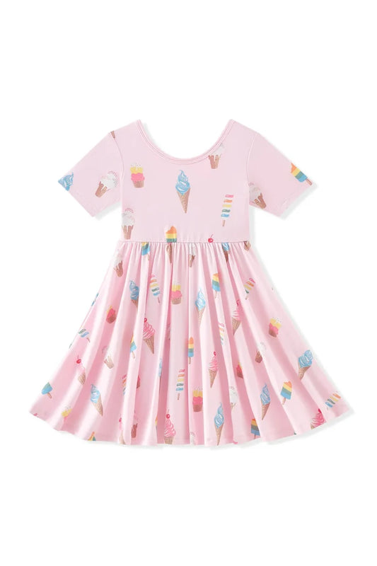 Kyte Baby Twirl Dress - Sakura Ice Cream
