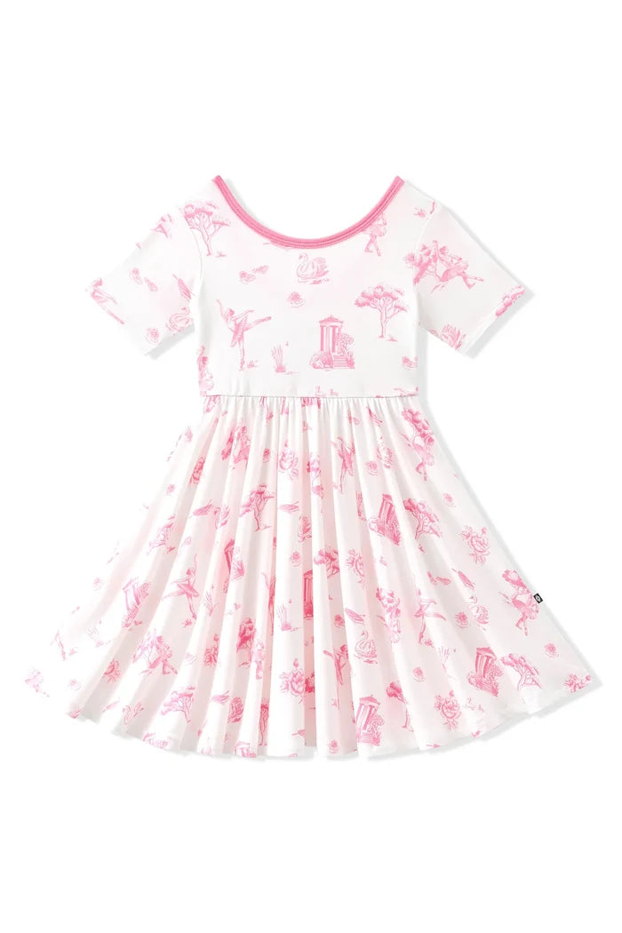 Kyte Baby Twirl Dress - Toile Ballet