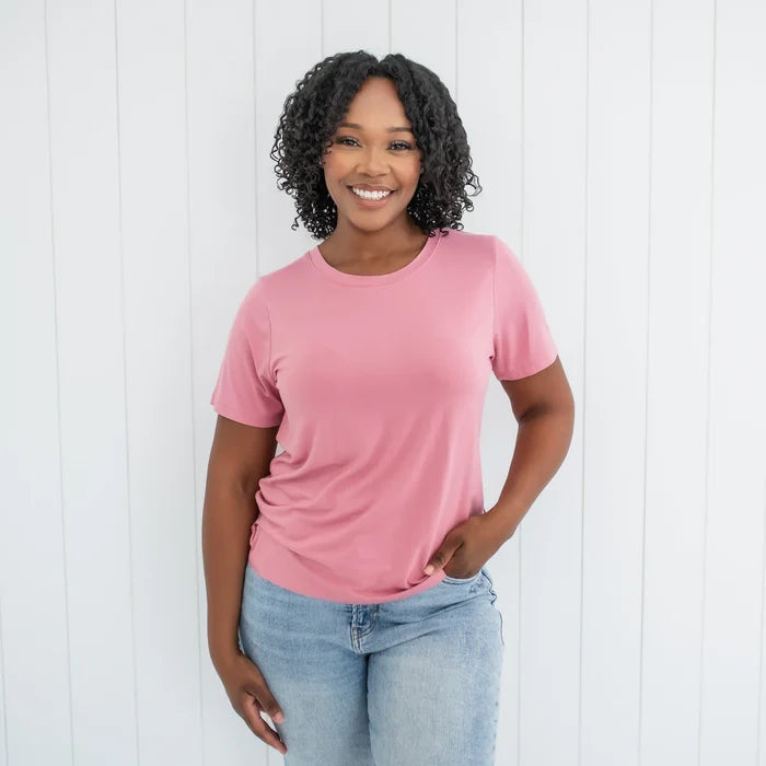 Kyte Baby Women's Crew Neck Tee - Apple Blossom