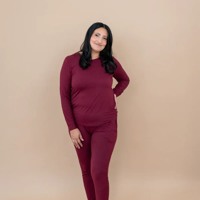 Kyte Baby Women's Jogger Pajama Set - Burgundy