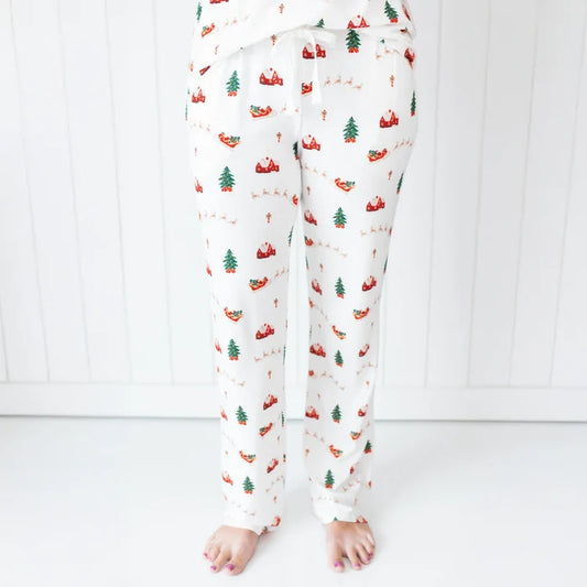 Kyte Baby Women's Lounge Pants - Santa Sleigh
