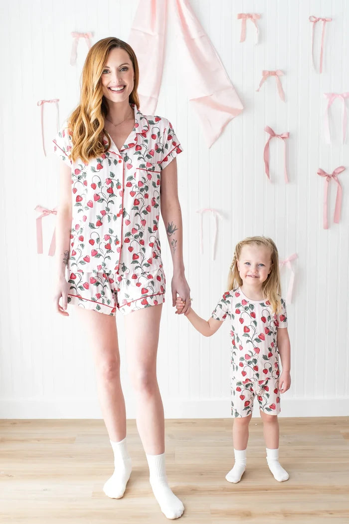 Kyte Baby Women's Short Sleeve Pajama Set - Strawberry Fields