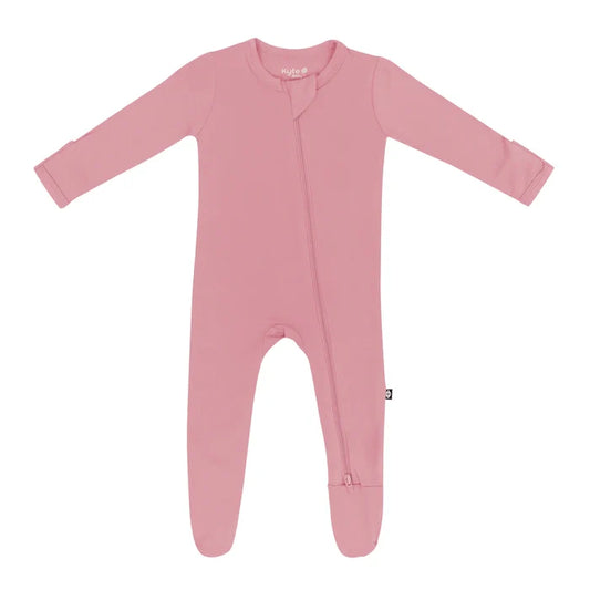 Kyte Baby Zippered Footie - Apple Blossom