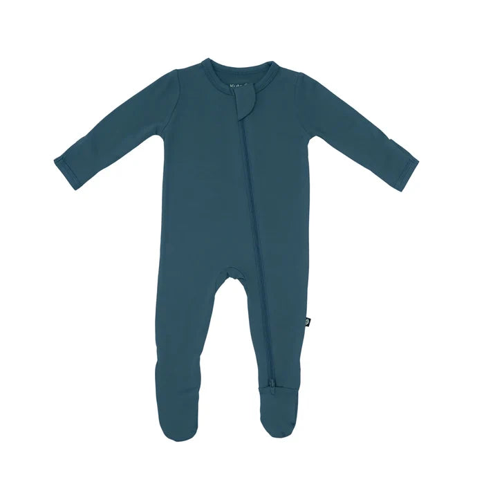 Kyte Baby Zippered Footie - Atlantic