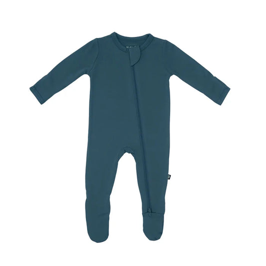 Kyte Baby Zippered Footie - Atlantic
