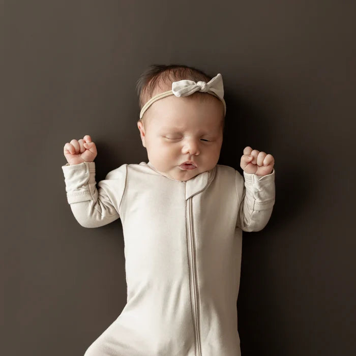 Kyte Baby Zippered Footie - Bisque