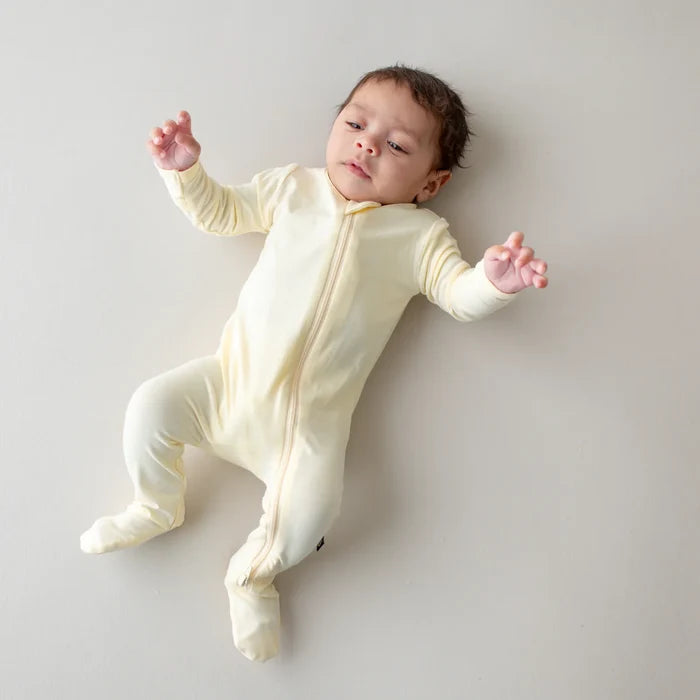 Kyte Baby Zippered Footie - Chamomile
