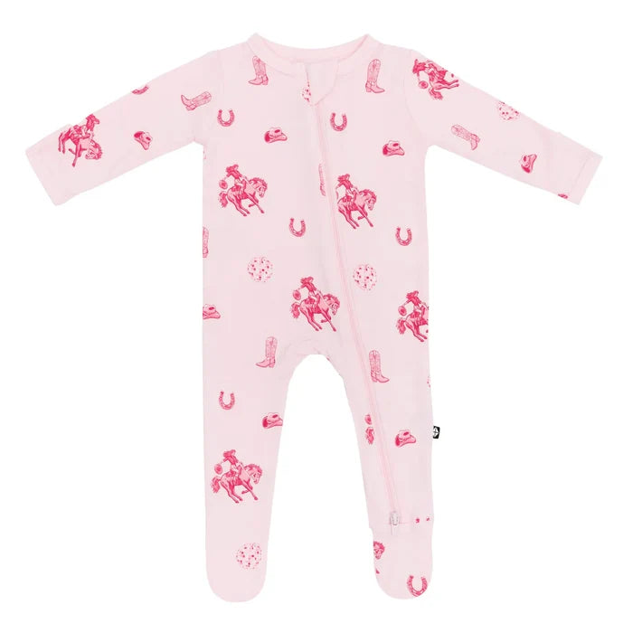 Kyte Baby Zippered Footie - Disco Cowgirl