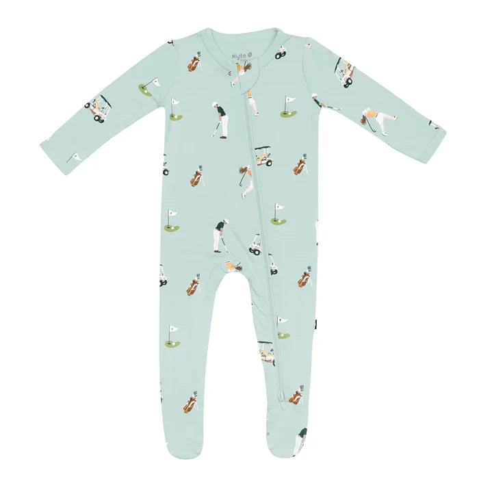 Kyte Baby Zippered Footie - Golf