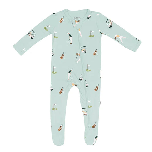 Kyte Baby Zippered Footie - Golf