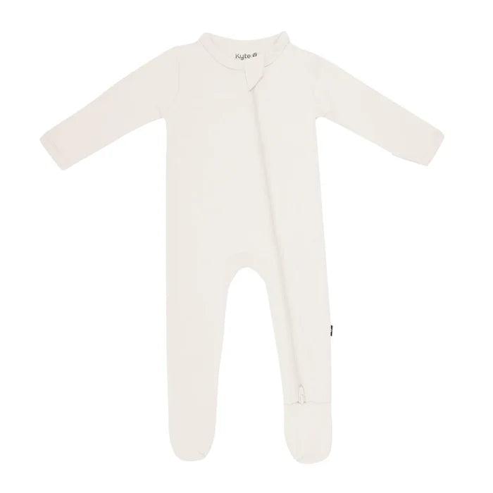 Kyte Baby Zippered Footie - Oat