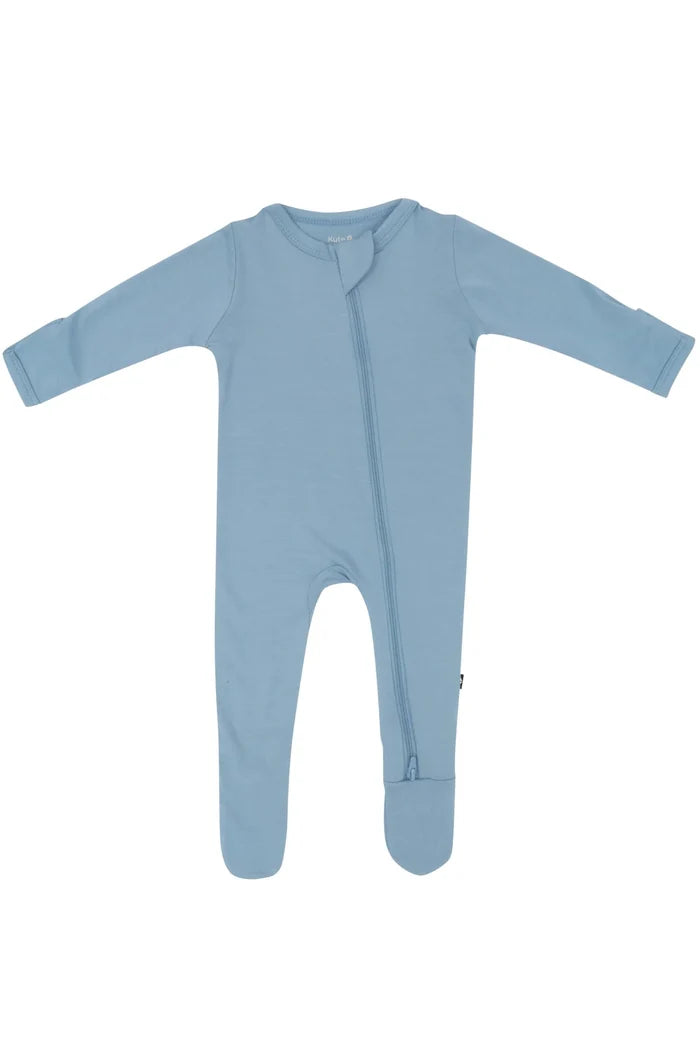 Kyte Baby Zippered Footie - Slate