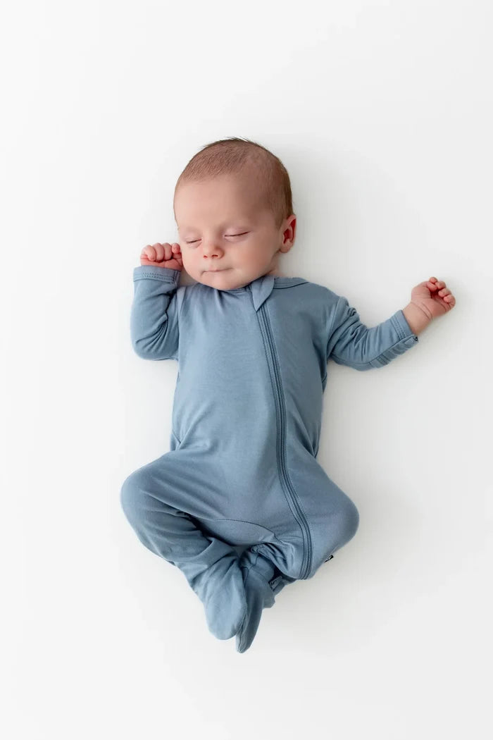 Kyte Baby Zippered Footie - Slate