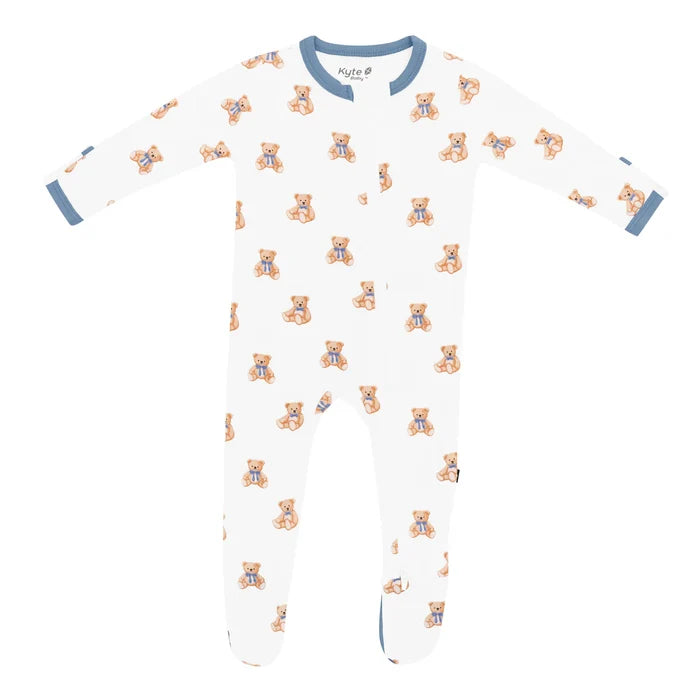 Kyte Baby Zippered Footie - Teddy Bear