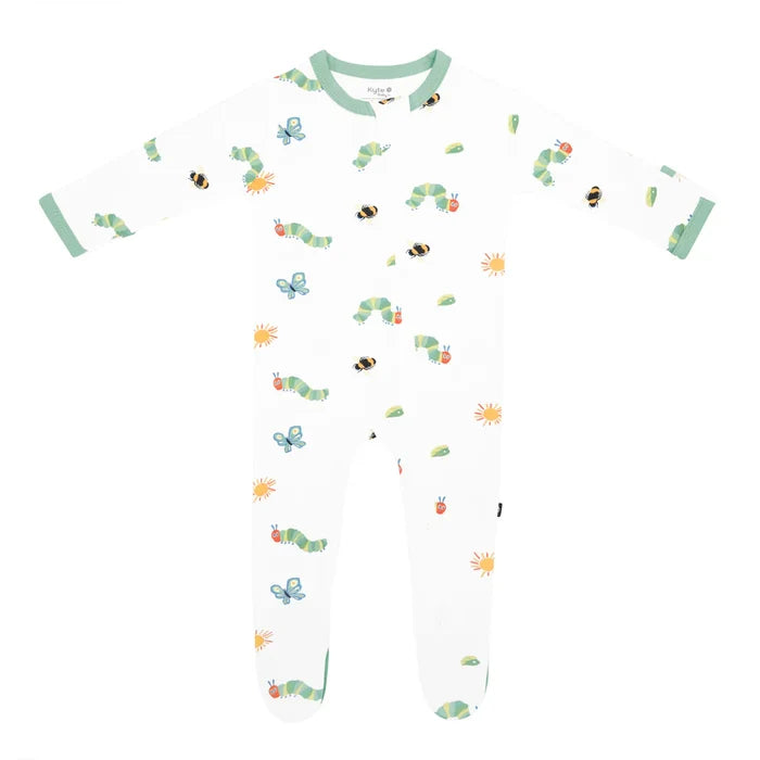 Kyte Baby Zippered Footie - The Very Hungry Caterpillar