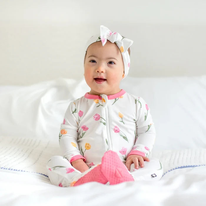 Kyte Baby Zippered Footie - Tulip