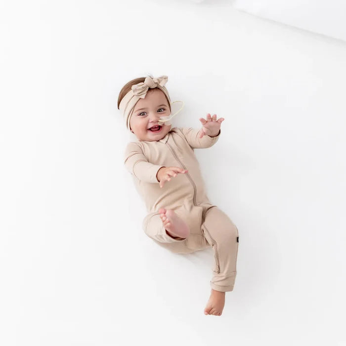 Kyte Baby Zippered Romper - Bisque