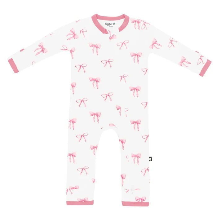 Kyte Baby Zippered Romper - Bow