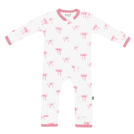 Kyte Baby Zippered Romper - Bow