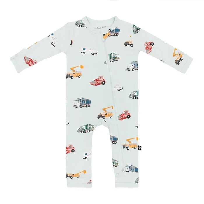 Kyte Baby Zippered Romper - City Vehicles
