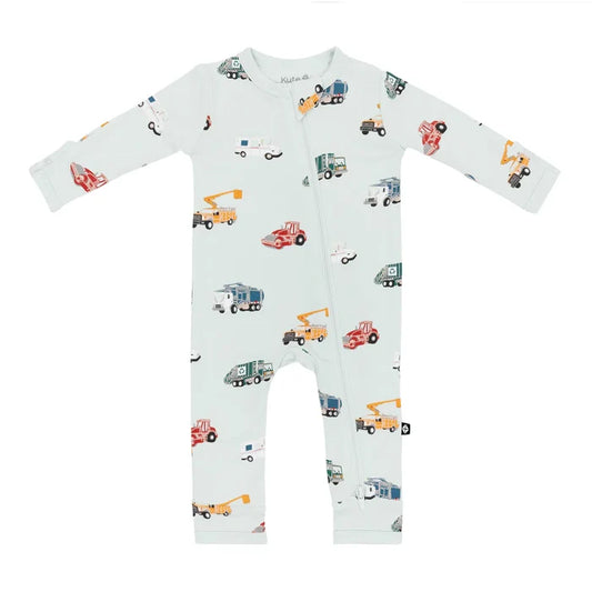 Kyte Baby Zippered Romper - City Vehicles