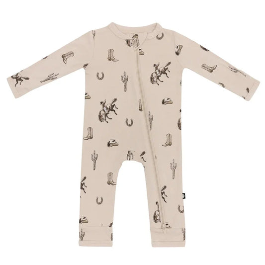 Kyte Baby Zippered Romper - Classic Cowboy