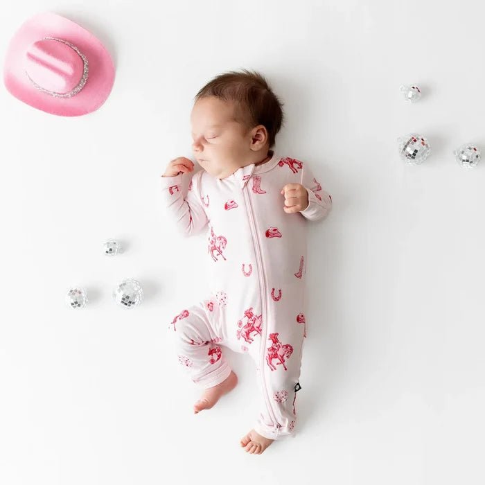 Kyte Baby Zippered Romper - Disco Cowgirl