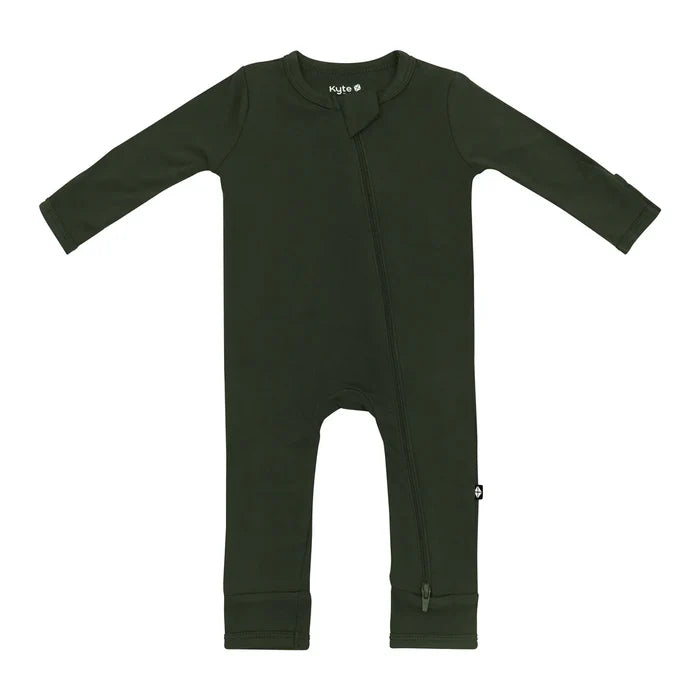 Kyte Baby Zippered Romper - Fir