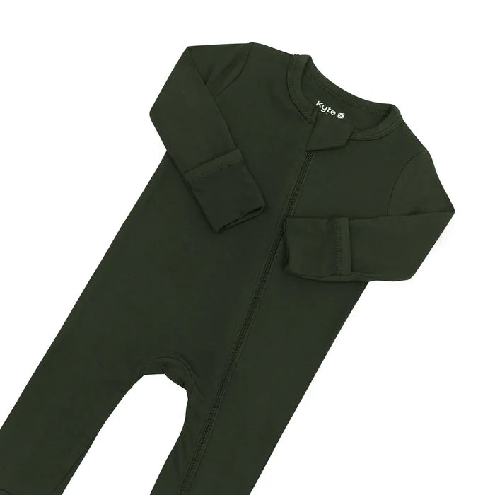Kyte Baby Zippered Romper - Fir