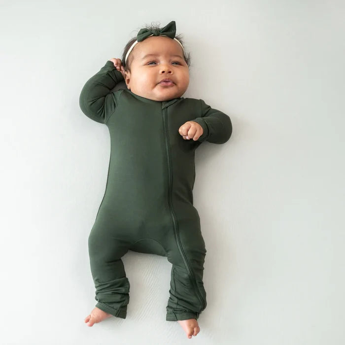 Kyte Baby Zippered Romper - Fir