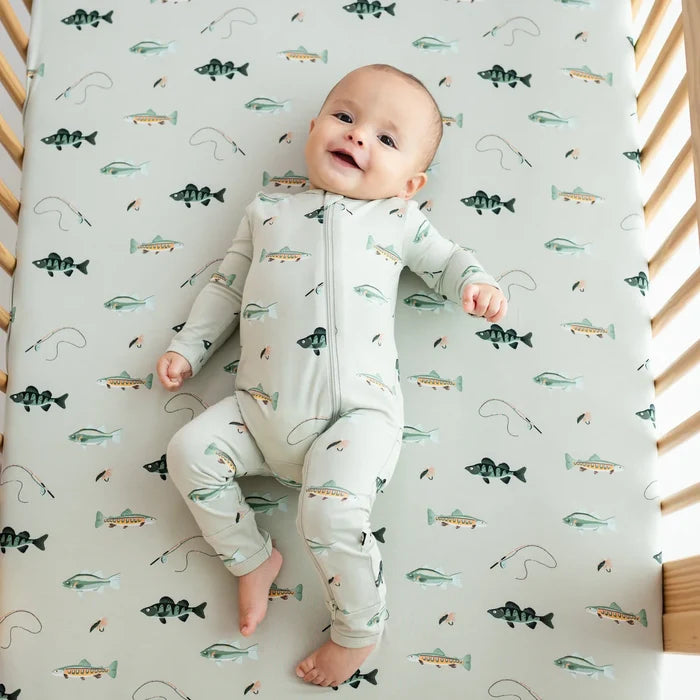 Kyte Baby Zippered Romper - Fishing