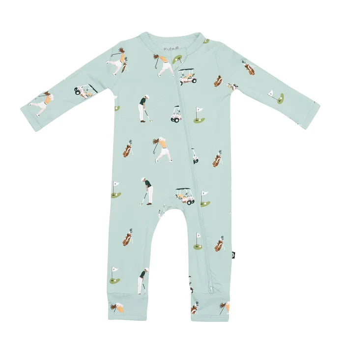 Kyte Baby Zippered Romper - Golf