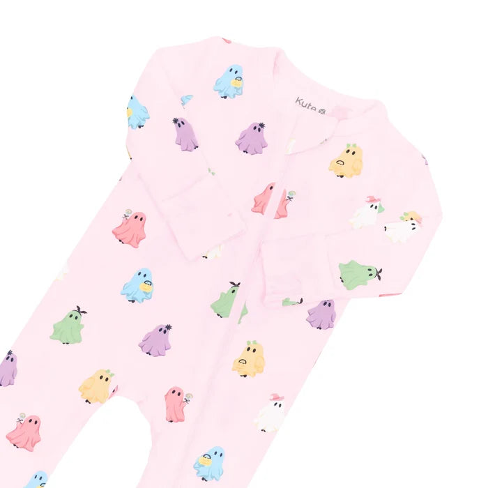 Kyte Baby Zippered Romper - Pastel Ghost