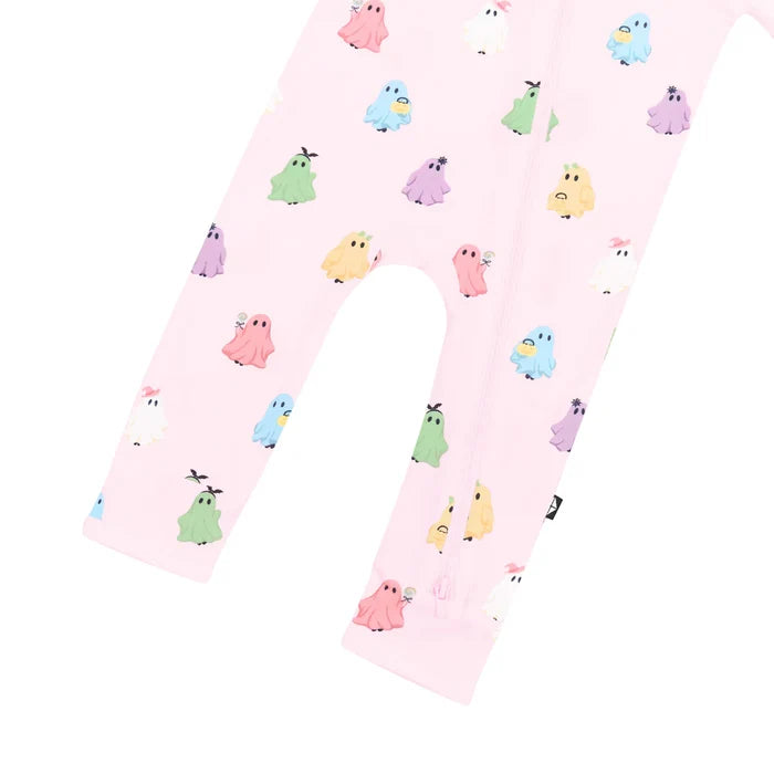 Kyte Baby Zippered Romper - Pastel Ghost