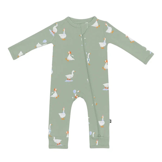 Kyte Baby Zippered Romper - Silly Goose