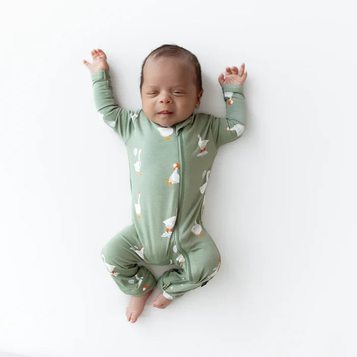 Kyte Baby Zippered Romper - Silly Goose