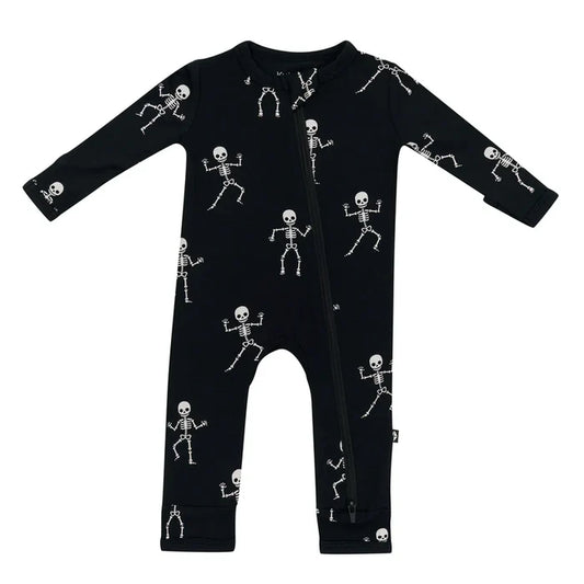 Kyte Baby Zippered Romper - Skeleton