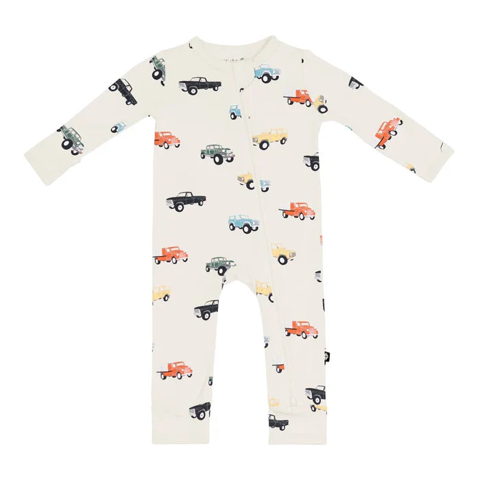 Kyte Baby Zippered Romper - Vintage Truck