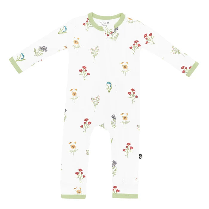Kyte Baby Zippered Romper - Wildflower