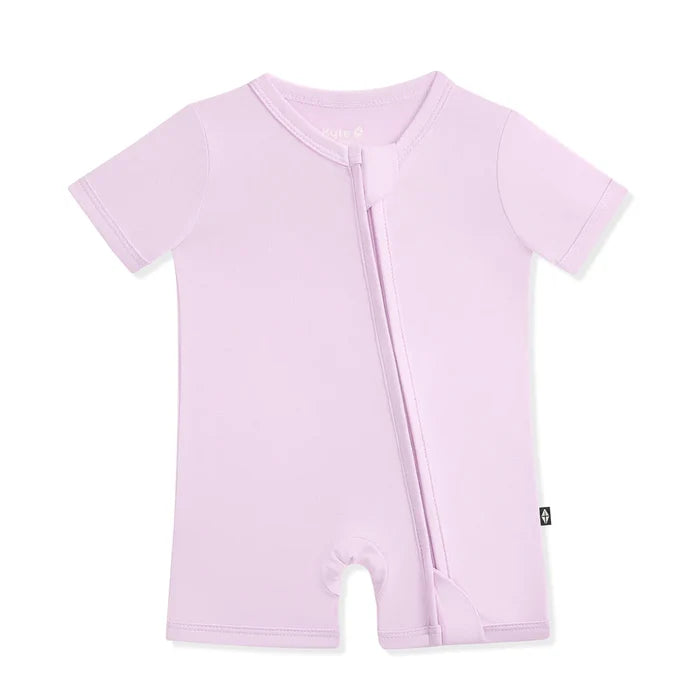 Kyte Baby Zippered Shortall Romper - Thistle