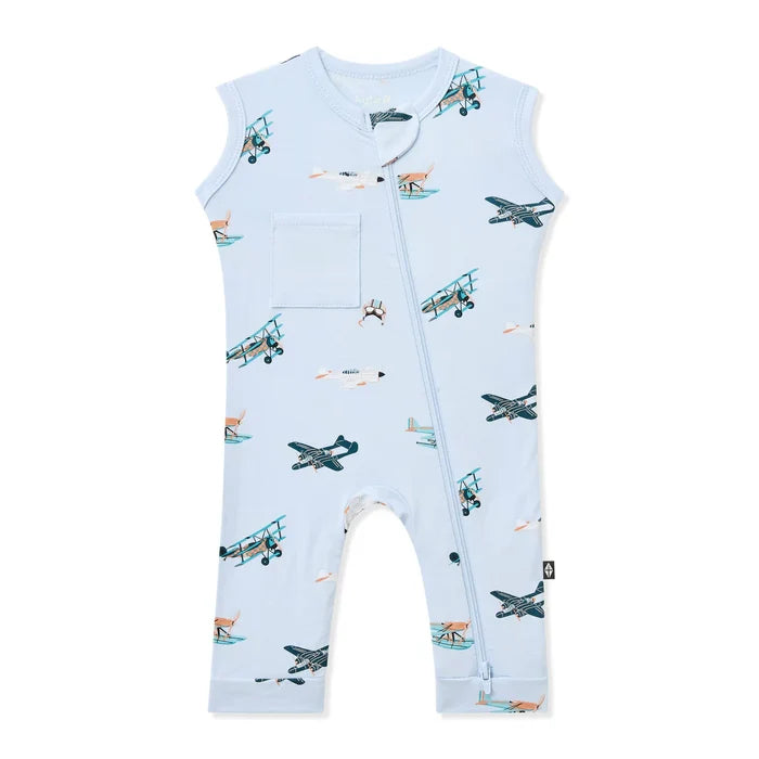 Kyte Baby Zippered Sleeveless Romper - Take Off