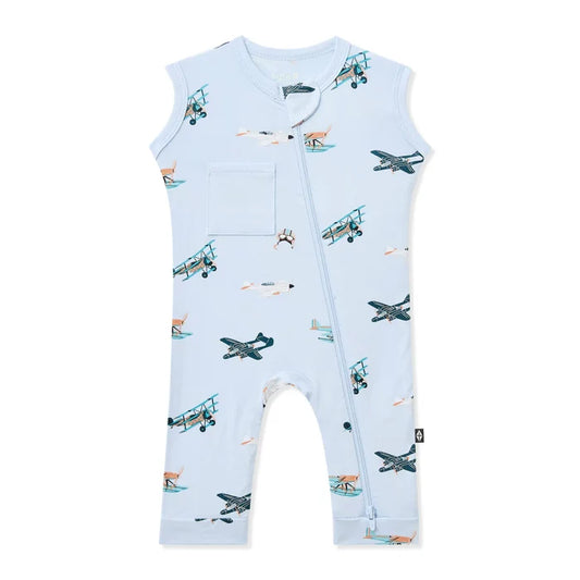 Kyte Baby Zippered Sleeveless Romper - Take Off