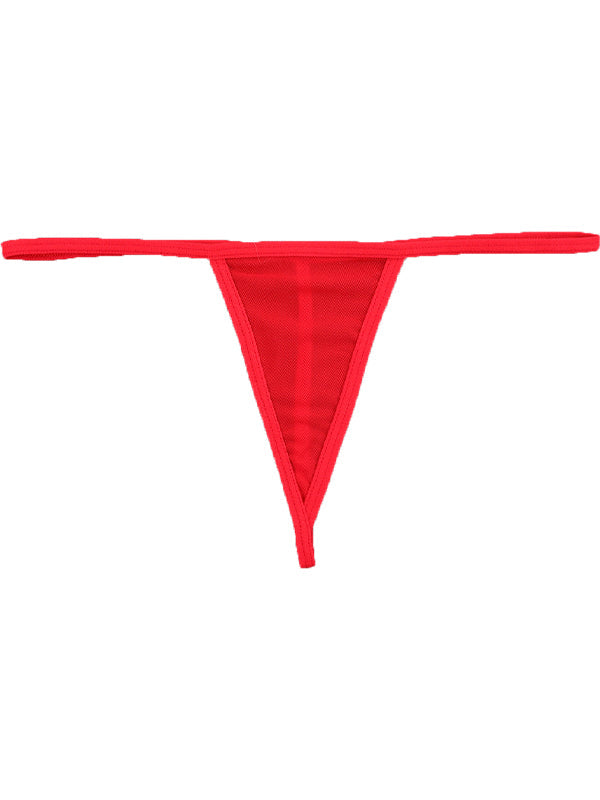 Lace Print T-back Panties