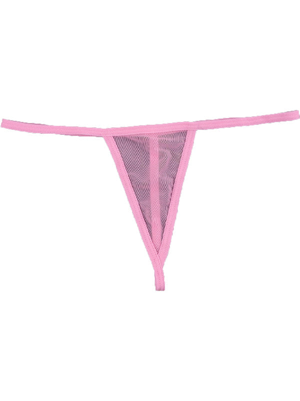 Lace Print T-back Panties