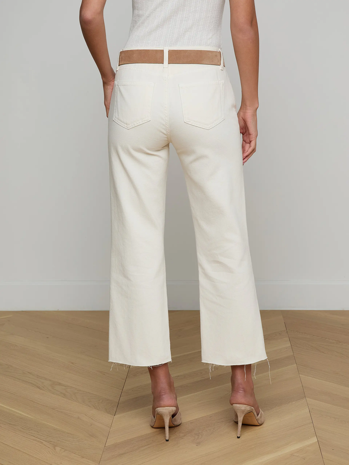 L'Agence Wanda Cropped Wide-Leg Jean