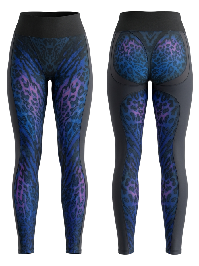 Leopard Print Fly-Eye Hip-lift Leggings