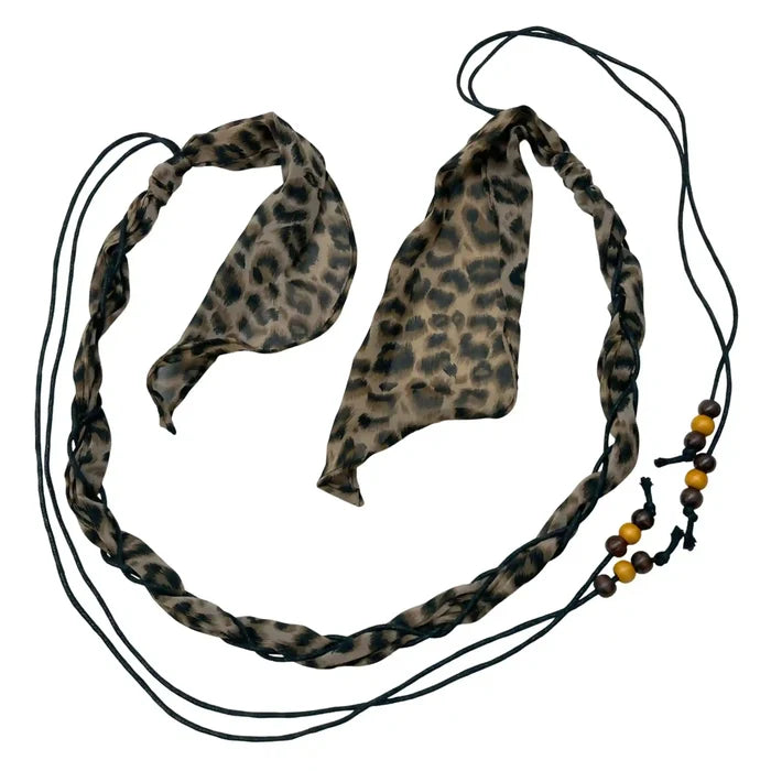 Leopard Printed Scarf Belt