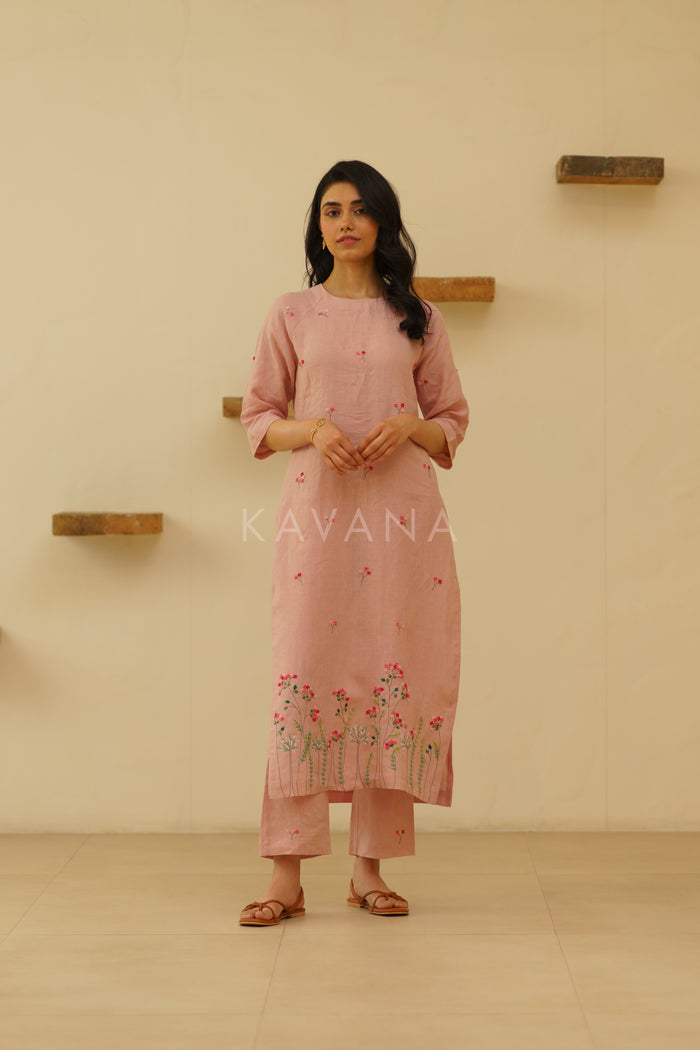Libas Linen Kurta Set