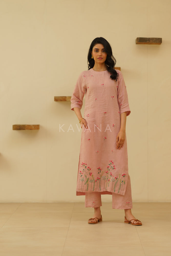 Libas Linen Kurta Set
